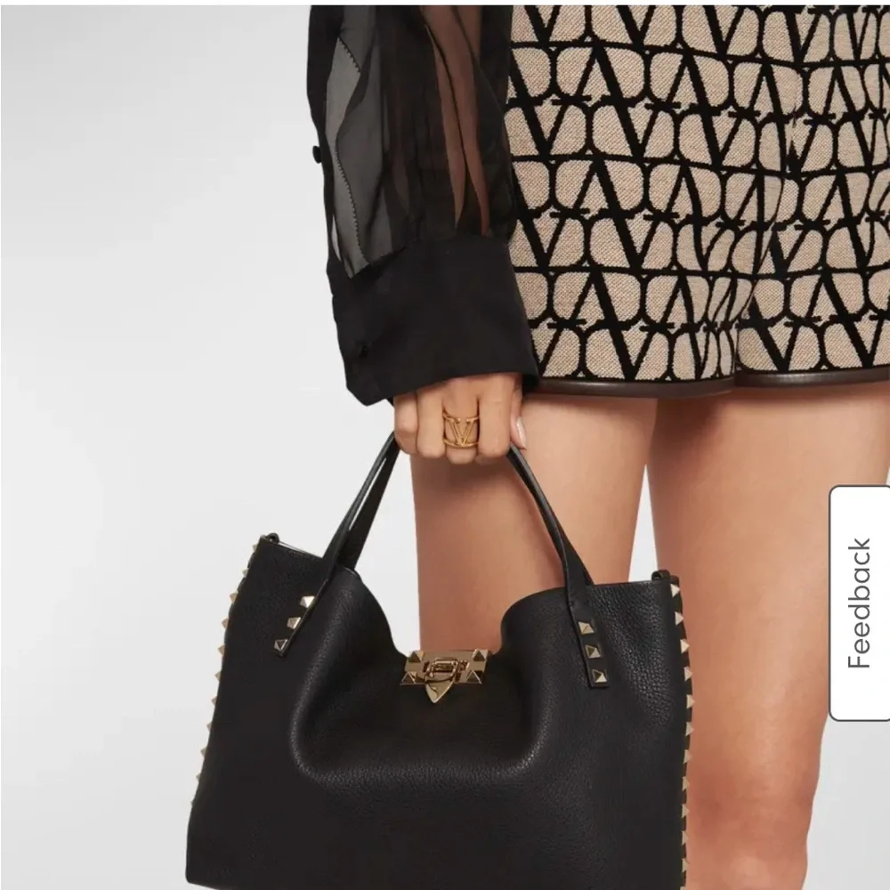 Valentino Garavani Rockstud tote bag with crossbody strap - Picture 3 of 4